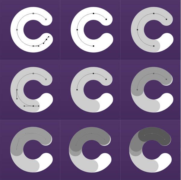 photoshop利用描边路径制作超可爱的多层次水晶字_第23张图片