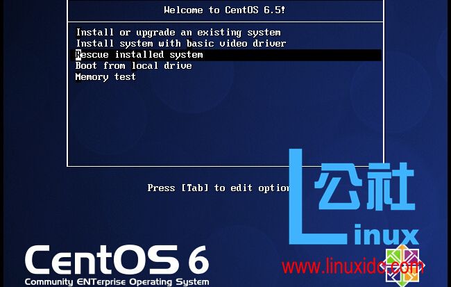 Linux进入救援模式的方法