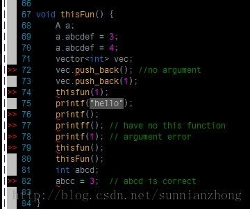 vim 自动提示、自动补齐插件 YouCompleteMe for windows Gvim 安装及使用效果_第4张图片