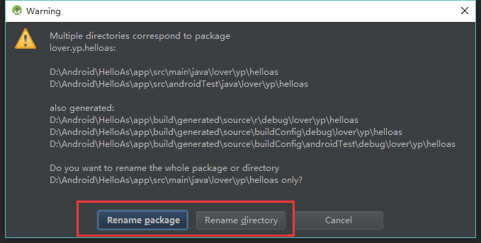 Android Studio(五):修改Android Studio项目包名_第2张图片
