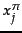 $x_j^\pi$