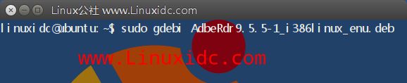 Ubuntu下安装PDF 文档阅读器Adobe Reader 9.5.5