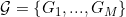 \small \mathcal{G}=\left \{ G_{1},...,G_{M} \right \}