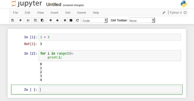 jupyter 代码执行实例