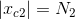 \left | x_{c2} \right | = N_2