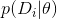 p(D_i|\theta)