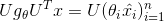 Ug_\theta U^Tx=U(\theta_i \hat{x_i})_{i=1}^n