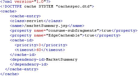 清单 1. cachespec.xml