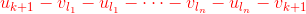 {\color{Red} u_{k+1}-v_{l_1}-u_{l_1}-\cdots-v_{l_n}-u_{l_n}-v_{k+1}}