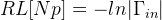 RL[Np]=-ln|\Gamma_{in}|