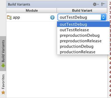 改变Build Variant