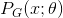 P_{G}(x;\theta )