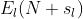 E_{l}(N+s_{l})
