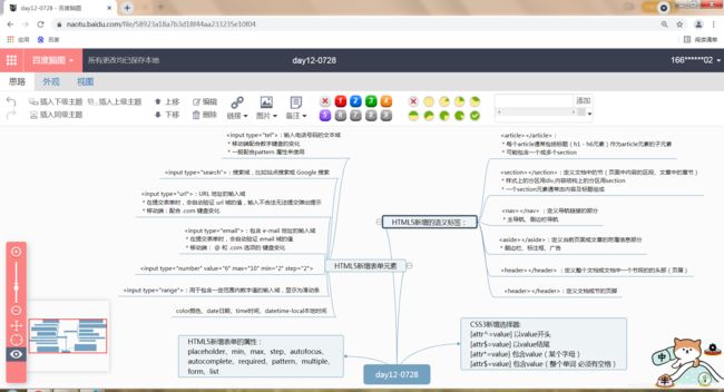关于H5、CSS3新增的一些元素及属性_第9张图片