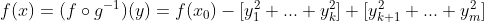 f(x)=(f\circ g^{-1})(y)=f(x_{0})-[y_{1}^{2}+...+y_{k}^{2}]+[y_{k+1}^{2}+...+y_{m}^{2}]