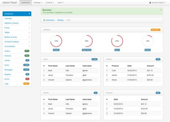 Bootstrap Admin Templates-13