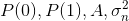 P(0) ,P(1),A,\sigma _{n}^2