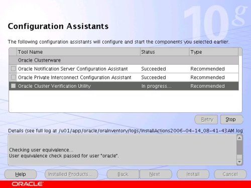 Clusterware Config Assistants