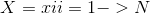 X = {xi}i=1->N和Y = {yi}i=1->N