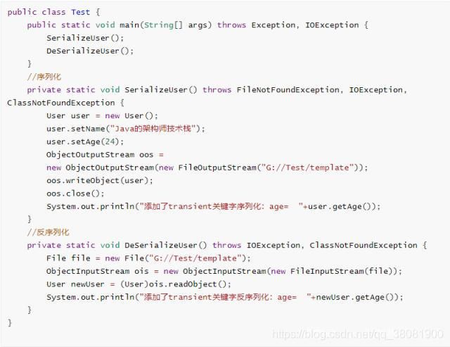 java中的关键字transient,这篇文章你再也不发愁了_第2张图片