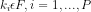 k_i\epsilon F,i=1,...,P