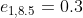 e_{1,8.5} = 0.3