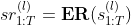 sr_{1:T}^{(l)} = \textbf{ER}(s_{1:T}^{(l)})