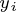 \tiny y_{i}