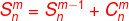 {\color{Red} S_{n}^{m}=S_{n}^{m-1}+C_{n}^{m}}