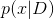 p(x|D)