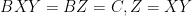 BXY=BZ=C,Z=XY