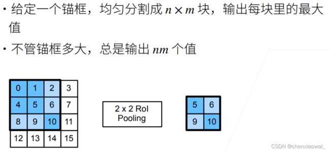 兴趣区域（RoI）池化层