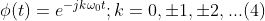 \phi (t)=e^{-jk\omega _{0}t};k=0,\pm 1,\pm 2,...(4)