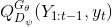 Q^{G_\theta} _{D_\psi}( Y_{1:t-1},y_t )