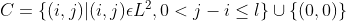 C= \{(i,j)|(i,j)\epsilon L^2,0<j-i\leq l\}\cup \{(0,0)\}