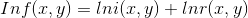 Inf(x,y)=lni(x,y)+lnr(x,y)