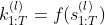 k_{1:T}^{(l)} = f(s_{1:T}^{(l)})