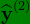 \bg_green \widehat{\textbf{y}}^{(2)}