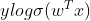 ylog\sigma(w^{T}x)