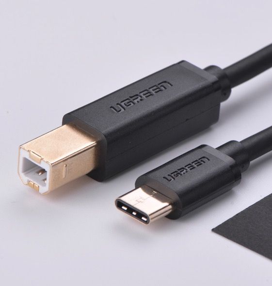 USB type c转USB2.0 type b数据线