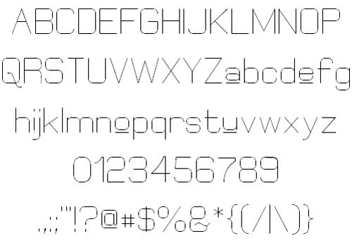 free thin fonts