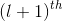 \left ( l+1 \right )^{th}