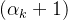 \left ( \alpha _{k}+1 \right )