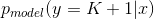 p_{model}(y=K+1|x)