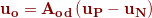 {\color{DarkRed} \mathbf{u_{o}=A_{od}\left ( u_{P}-u_{N} \right )}}