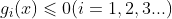 g_{i}(x)\leqslant0(i=1,2,3...)