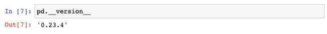 查询pandas版本