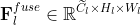 \mathbf{F}_{l}^{f u s e} \in \mathbb{R}^{\widetilde{C}_{l} \times H_{l} \times W_{l}}