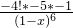 \frac{-4!*-5*-1}{(1-x)^{6}}