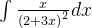 \int \frac{x}{\left ( 2+3x \right )^2}dx